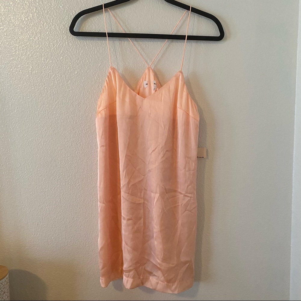 Superdown Satin Peach Mini Dress S